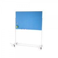 Double-sided stand with wheels for whiteboards 100x150