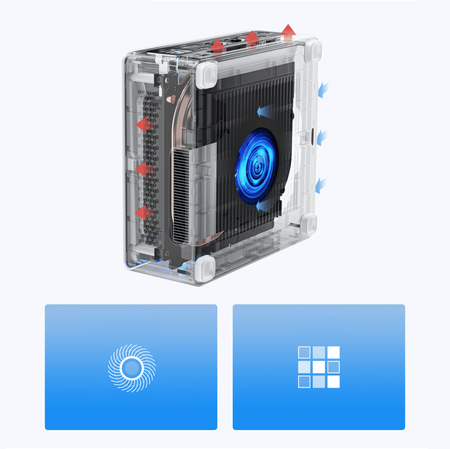 Minisfórum PC Intel i7 13700H 16GB DDR5 M.2 512GB