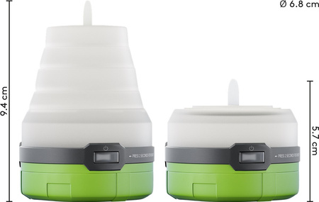 Lampa LED LATARKA 3w1 1W RGB 3xAAA Goobay