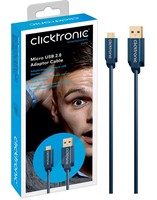 CLICKTRONIC Kabel USB 2.0 - microUSB 0,5m