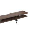 Dwuczęściowa półka na biurko HUGEL15 Ciemne drewno