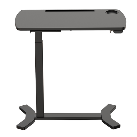 Electric adjustable table with wheels Buddy black