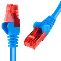 Kabel RJ45 CAT 6 U/UTP AWG24 modrý 10 m