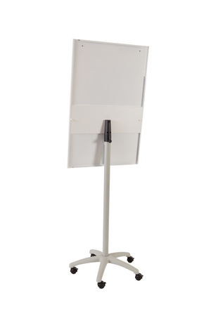Stand on wheels with height adjustment and whiteboard