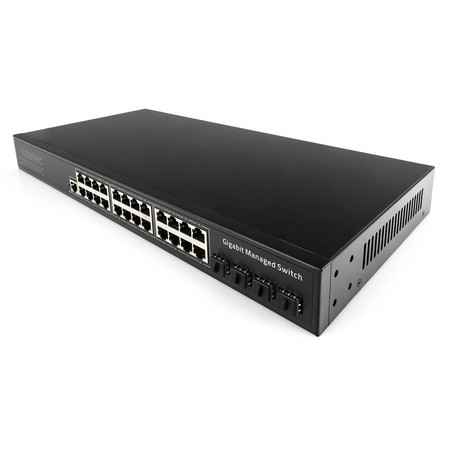 Spravovaný L2 SWITCH GS2024S2 24x Gbps + 4x SFP