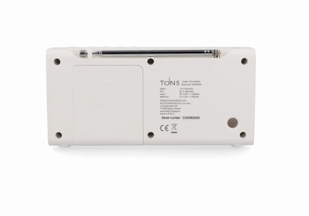 Radio DAB+/DAB/FM/BT OPTICUM RED TON5 - BIAŁE