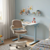 Zestaw dla dziecka regulowane biurko 112×60 z półką + ergonomiczne krzesło Spacetronik XD