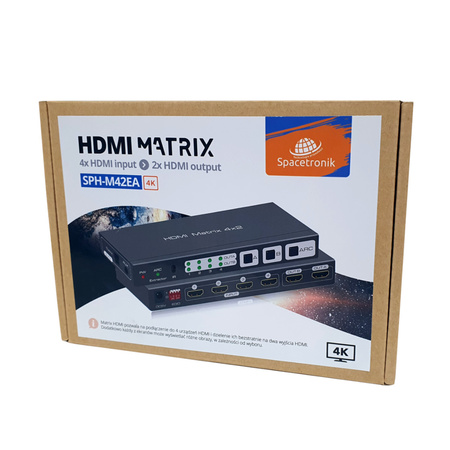 Spacetronik SPH-M42EA 4K HDMI Matrix 4/2