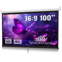 Hand rolled projection screen 100" inches 16:9