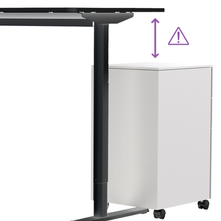 Spacetronik Moris SPE-O121 120x60 electric desk, Black frame, Light wood top