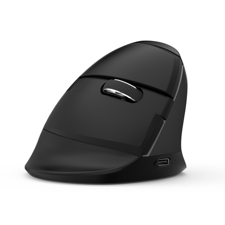 Mysz pionowa Delux M618 MINI szara, bezprzewodowa