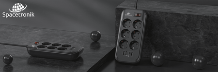 Napájací pásik Spacetronik SR-204 Porty 6 4USB