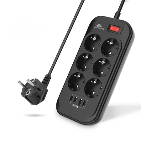 Napájací pásik Spacetronik SR-204 Porty 6 4USB