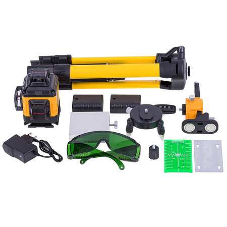 Poziomica laserowa 4D ECO Linbox z dodatkami