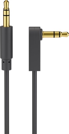 Audio Jack 35mm AUX Goobay Winkel Kabel 05m