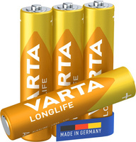 Standardní baterie VARTA Longlife LR03 AAA 15V 4ks