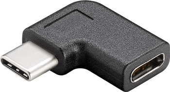 USB-C angle socket-to-plug adapter FLAT Goobay