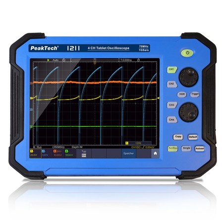 Tabletový osciloskop 4CH 70MHz 1GS/s PeakTech 1211