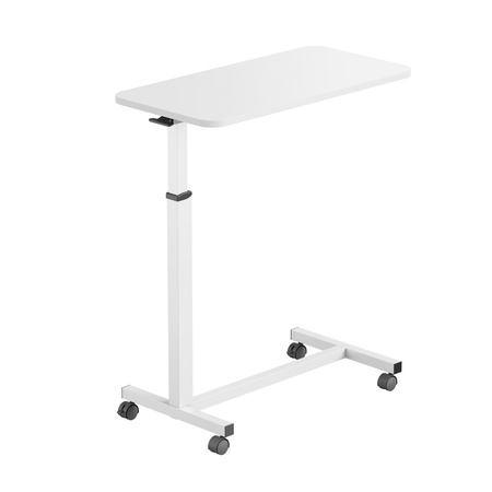 Buddy 02 Lite Adjustable Rolling Table White