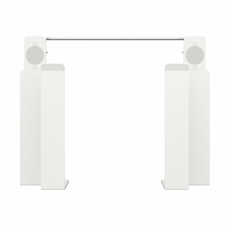 Boczny organizer do biurka na zacisk 25×20×8 cm biały SPB146W