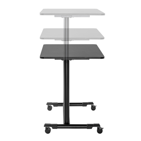 Buddy 04 adjustable table on wheels black