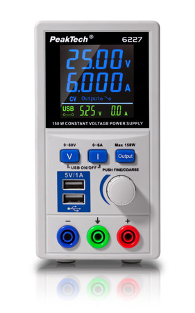 Zasilacz laboratoryjny 60V 6A PeakTech 6227