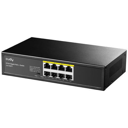 SWITCH PoE+ 8-port GS1008PT 120W 1Gbps VLAN Extend