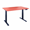 Biurko regulowane Vegard elektryczne dwusilnikowe MDF granatowo-czerwone