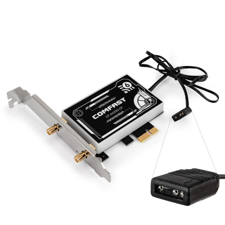 Síťová karta AX3000 Wi-Fi 6 ARGB PCI-E