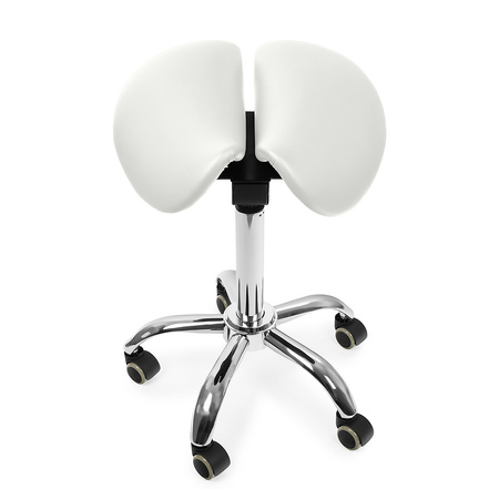 Ergonomic adjustable hocker SELLA white