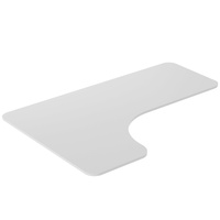 Corner desk top 160x110x60x18 cm White L