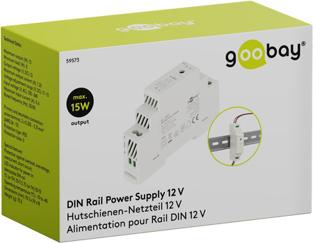 Goobay DIN-Schienen-Netzteil 12V 125A 15W IP20