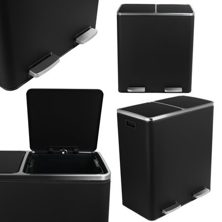 Funky Trash Can Ink Black Spacetronik Podwójny