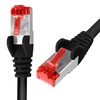 RJ45 CAT 6 S/FTP AWG27 LSZH kábel čierny 2m