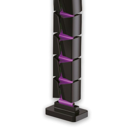 Organizér kabelů SPK-132BP černý magnet