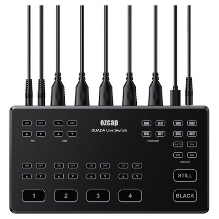 Mikser wideo audio 4xHDMI 1080p60 EZCAP328