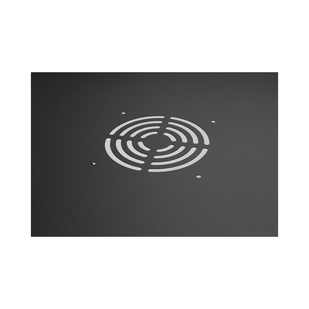 19'' RACK 6U 600x450mm BLACK Sklenené dvere