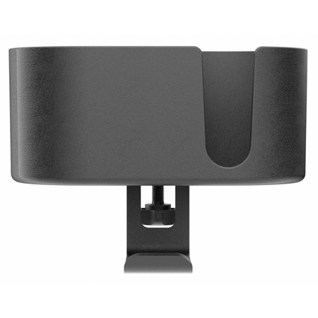 Boczny organizer do biurka na zacisk z uchwytem na kubek czarny