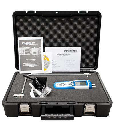 Meranie diferenčného tlaku USB anemometer PeakTech 5145