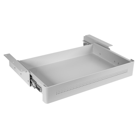 Szuflada podbiurkowa stalowa szara Spacetronik