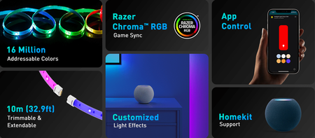 Adresovatelná LED páska 2m Yeelight Lightstrip Pro