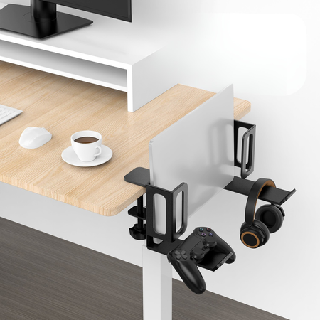 Uchwyt Podbiurkowy 2w1 SPB-026B na Laptopa i Słuchawki - Zorganizuj Swoje Stanowisko Pracy