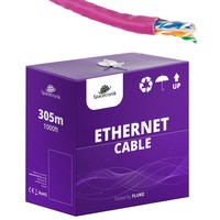 krútená dvojlinka CAT6 U/UTP AWG24 CU PVC LSZH 6.0 Dca 305m