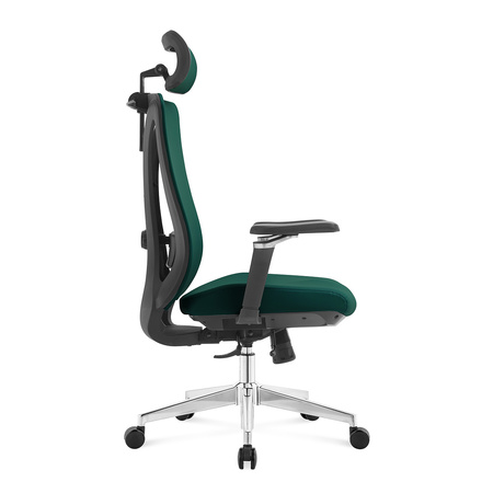Regulowany Fotel biurowy obrotowy 5D MAURO Zielony
