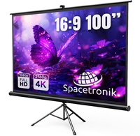 Projection Screen with Tripod100" 4K Spacetronik