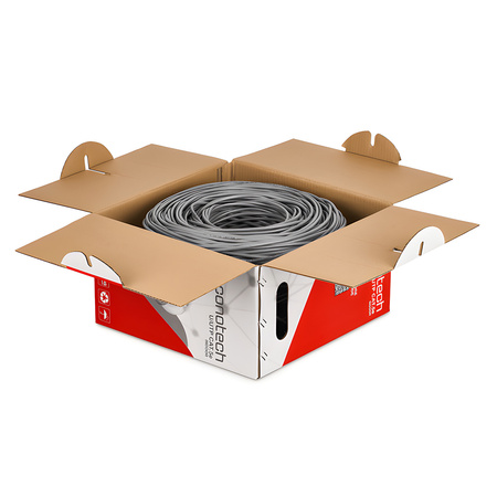 Krátená dvojlinka CAT5e U/UTP AWG24 CU PVC+PE 5,3 Fca 305m