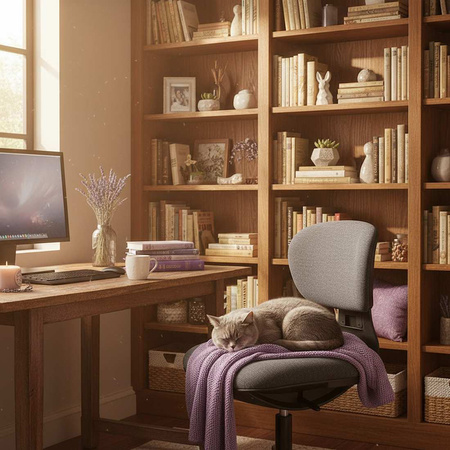 Fotel biurowy obrotowy Spacetronik SETTO 10 czarny