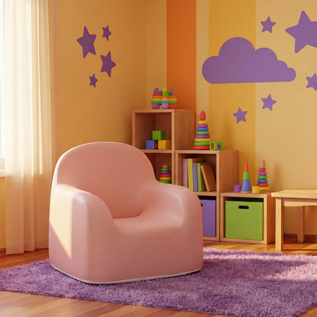 Zestaw mebli dziecięcych Spacetronik – stolik SPEX201 i sofa SPC-XD-23 różowy