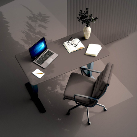 Blat MDF malowany proszkowo 140x70x2.5 Iron Gray