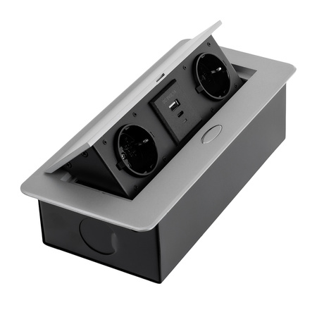 Spacetronik SPS-D24S V2 Arbeitsplattensteckdose Öffnung